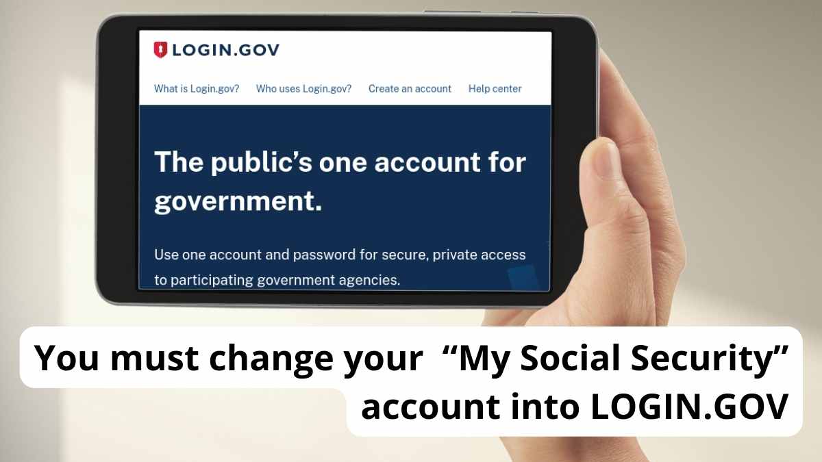 Changes social security login gov