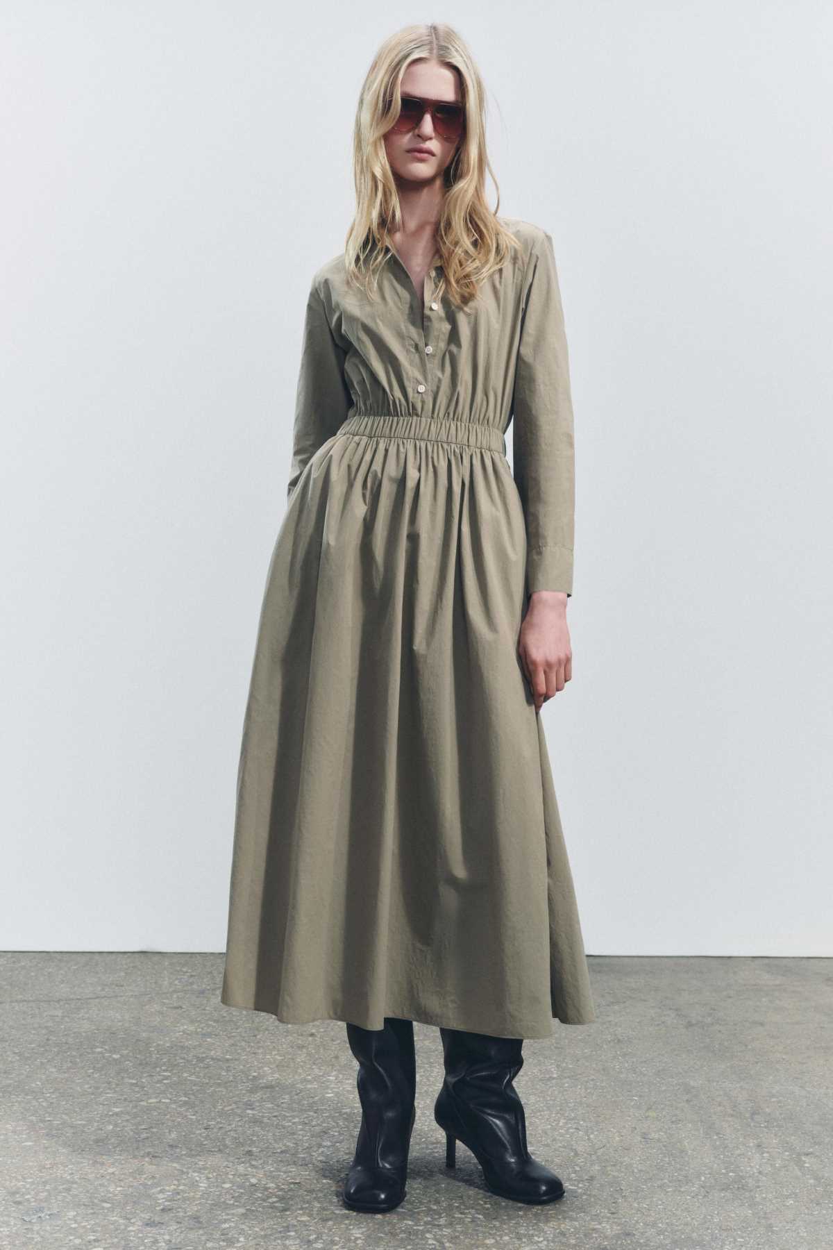 Midi Shirt Dress — Zara Woman Collection 2024