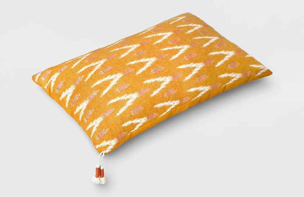 Lumbar Woven Ikat Pillow - Threshold