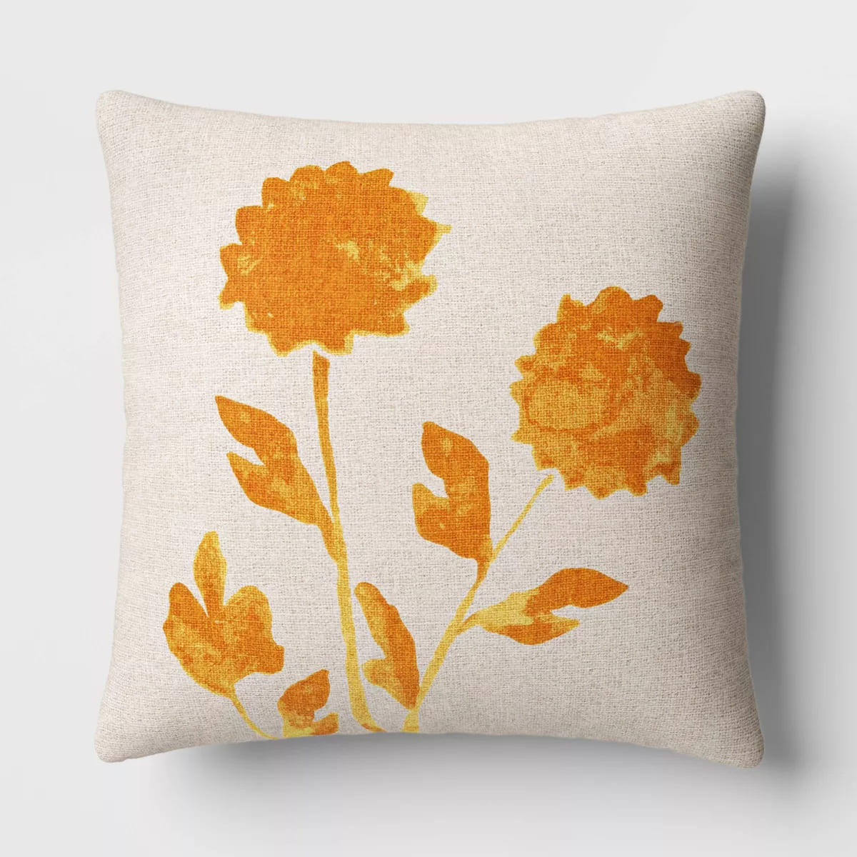 Square Botanical Throw Pillow - Threshold